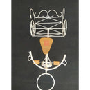 Bicicleta Decorativa de Ferro Rústica Branca